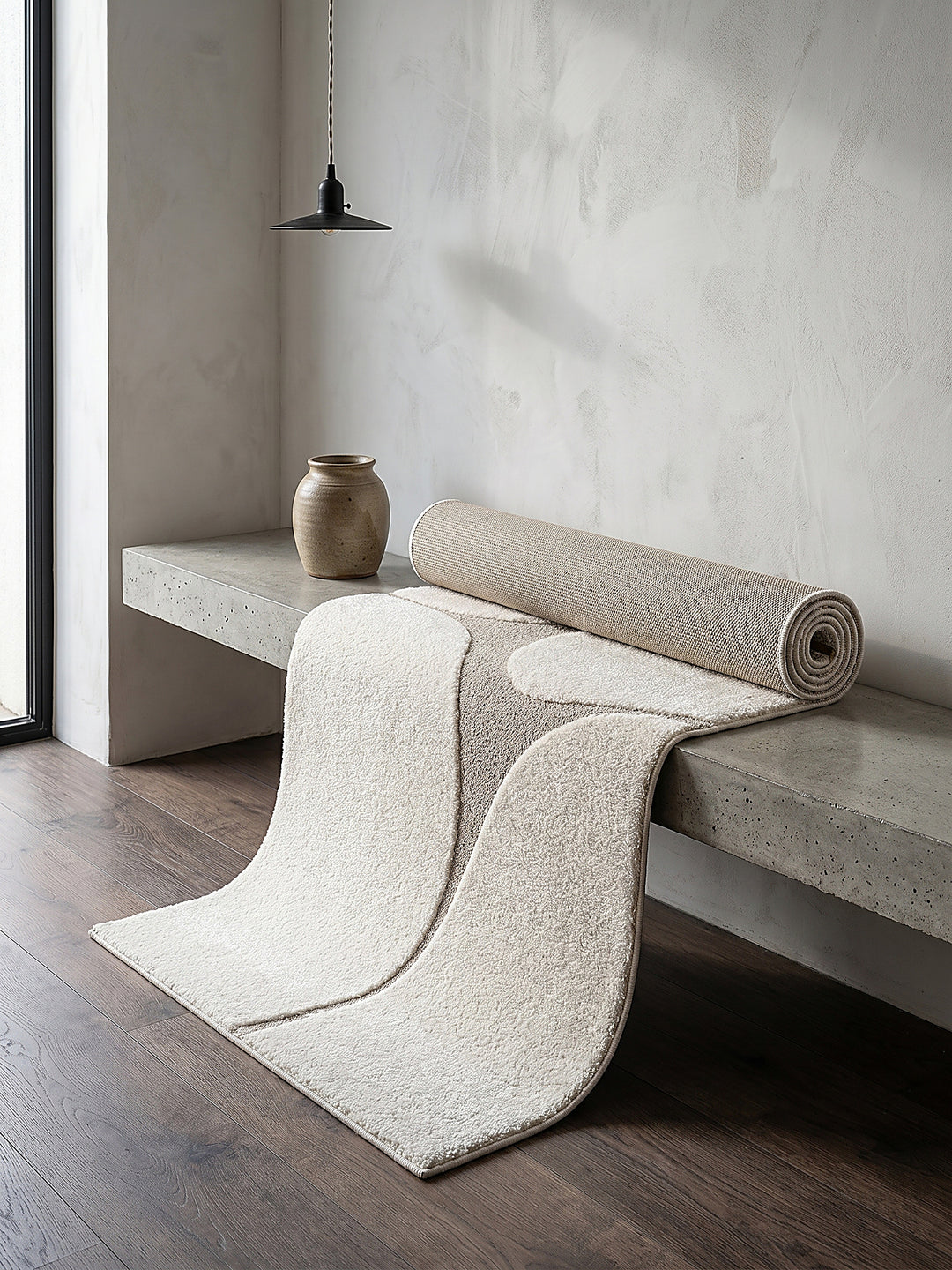 Teppich Creme Läufer Editorial Styling_