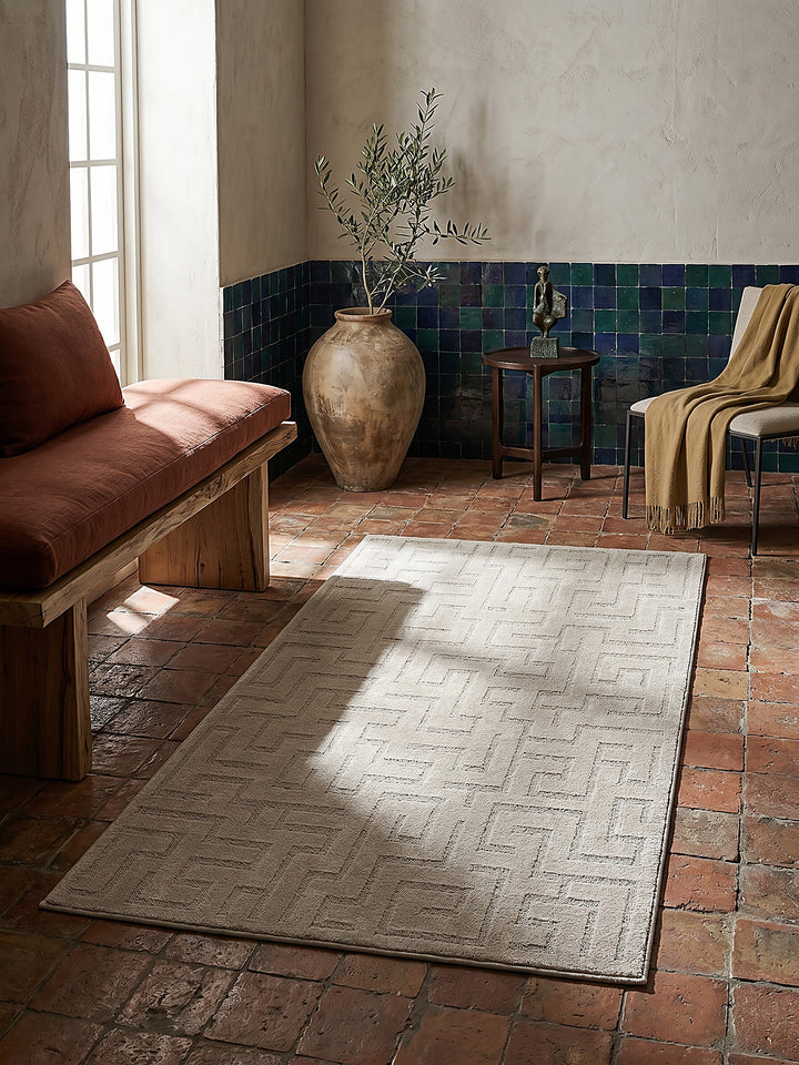 Teppich Beige Läufer Editorial Styling_
