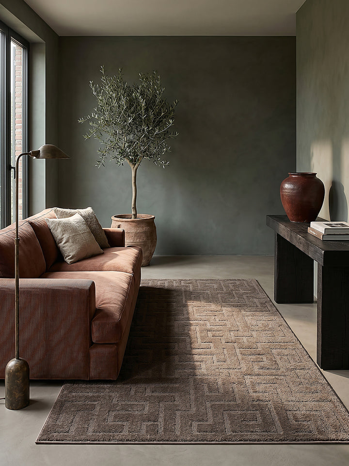 Teppich Braun Läufer Editorial Styling_