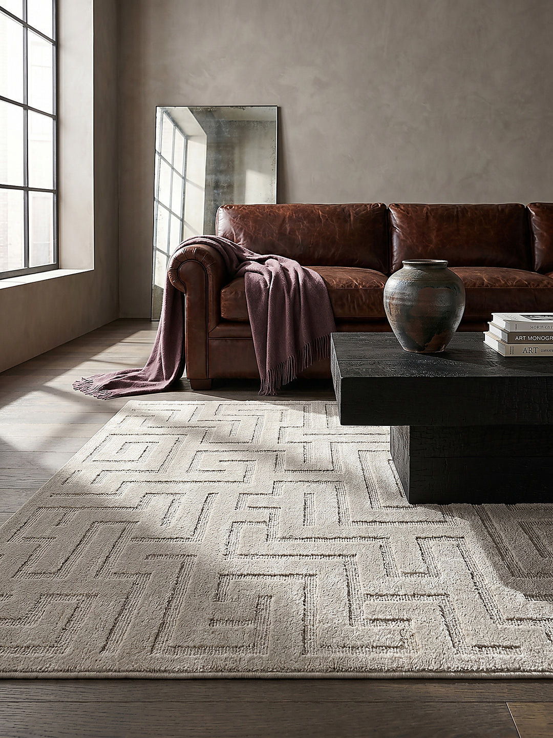 Teppich Beige Textur Nahaufnahme_