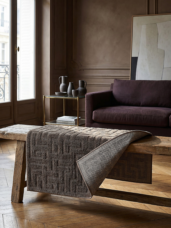 Teppich Braun rechteckig Editorial Styling_