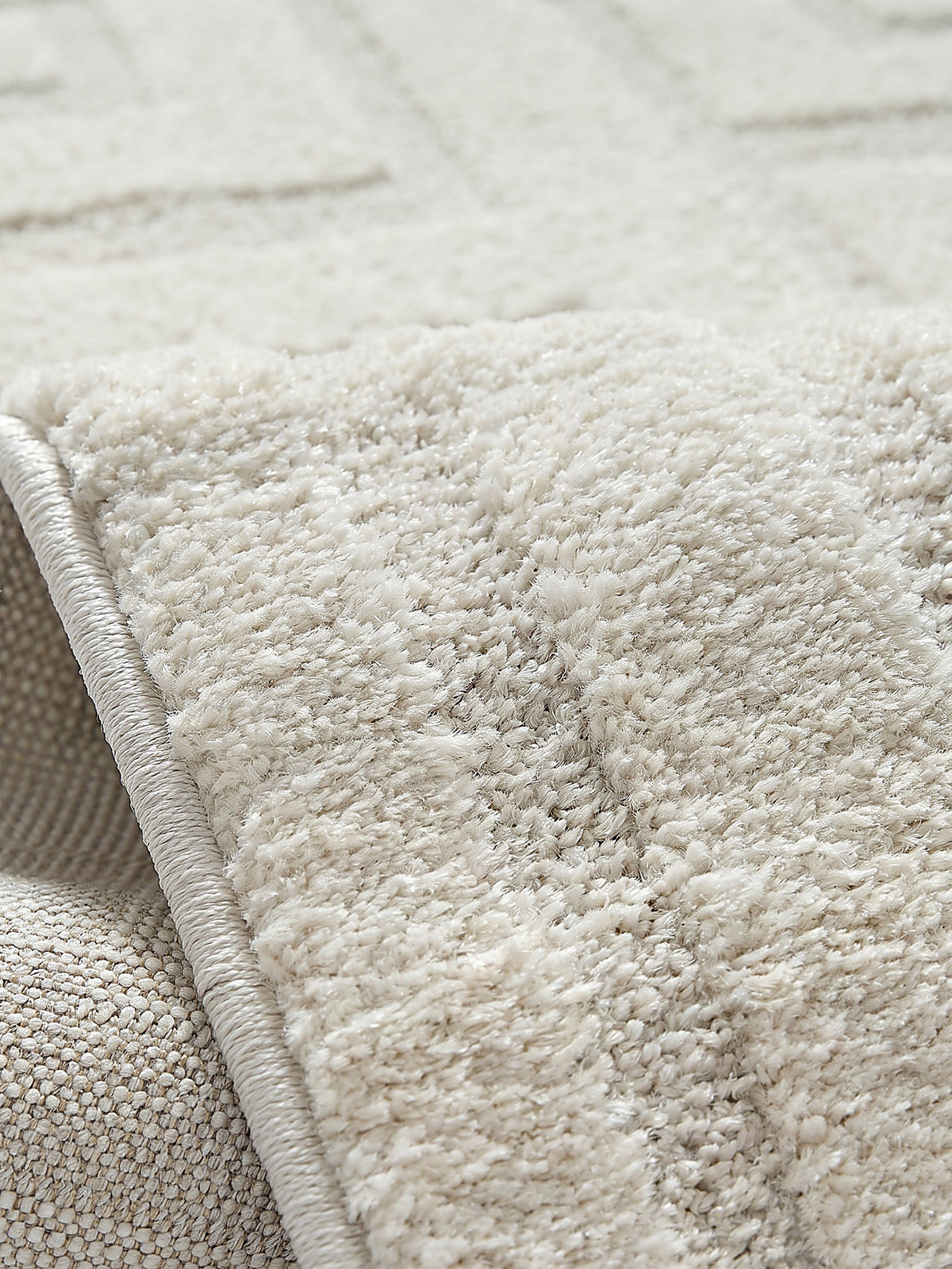 Teppich Creme Farbdetail Muster