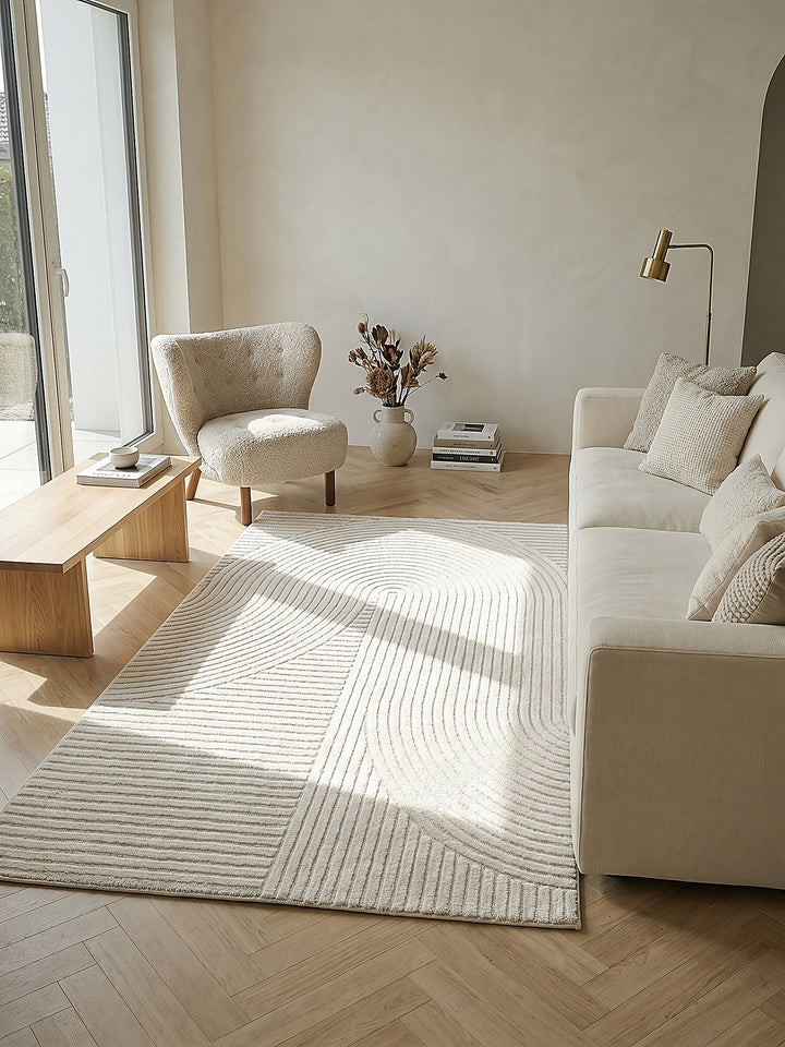 Teppich Creme Farbdetail Muster_