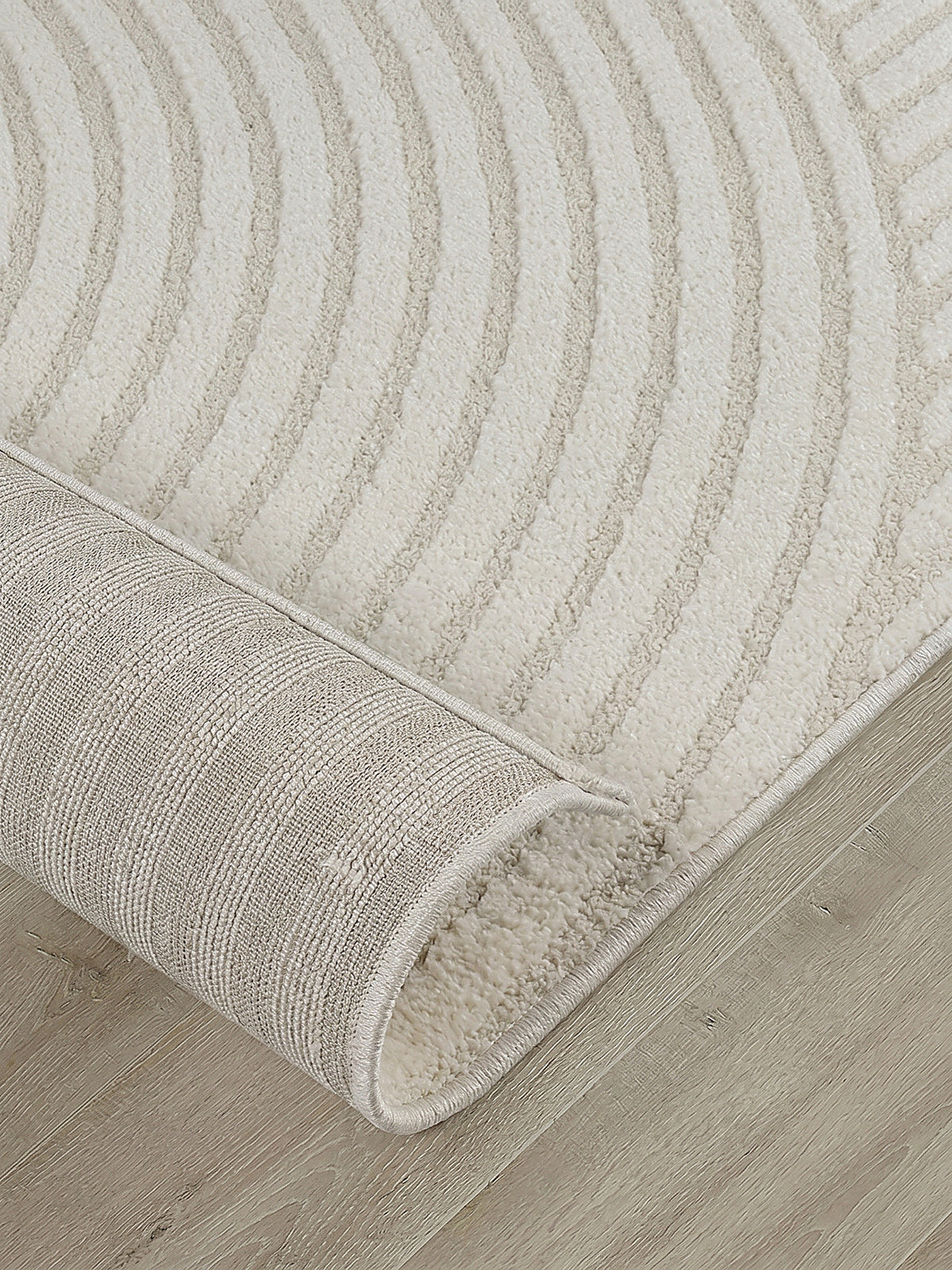 Teppich Creme Farbdetail Muster