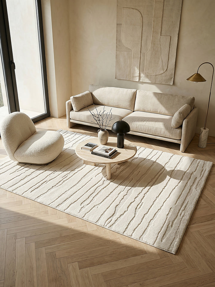 Teppich Creme Farbdetail Muster_