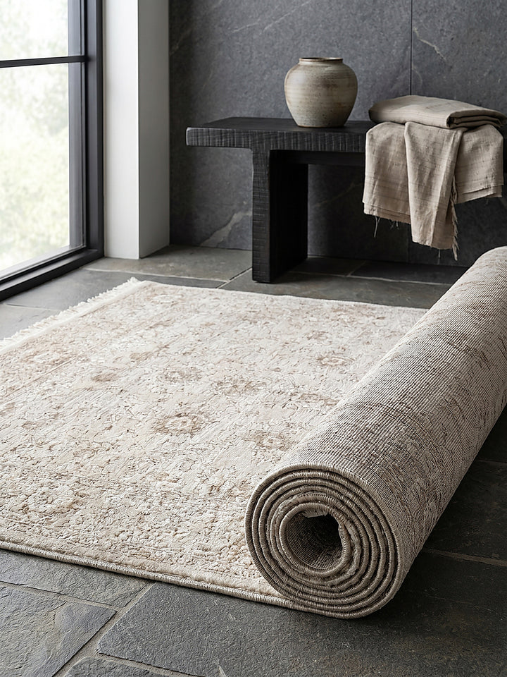 Teppich Beige Läufer Editorial Styling_