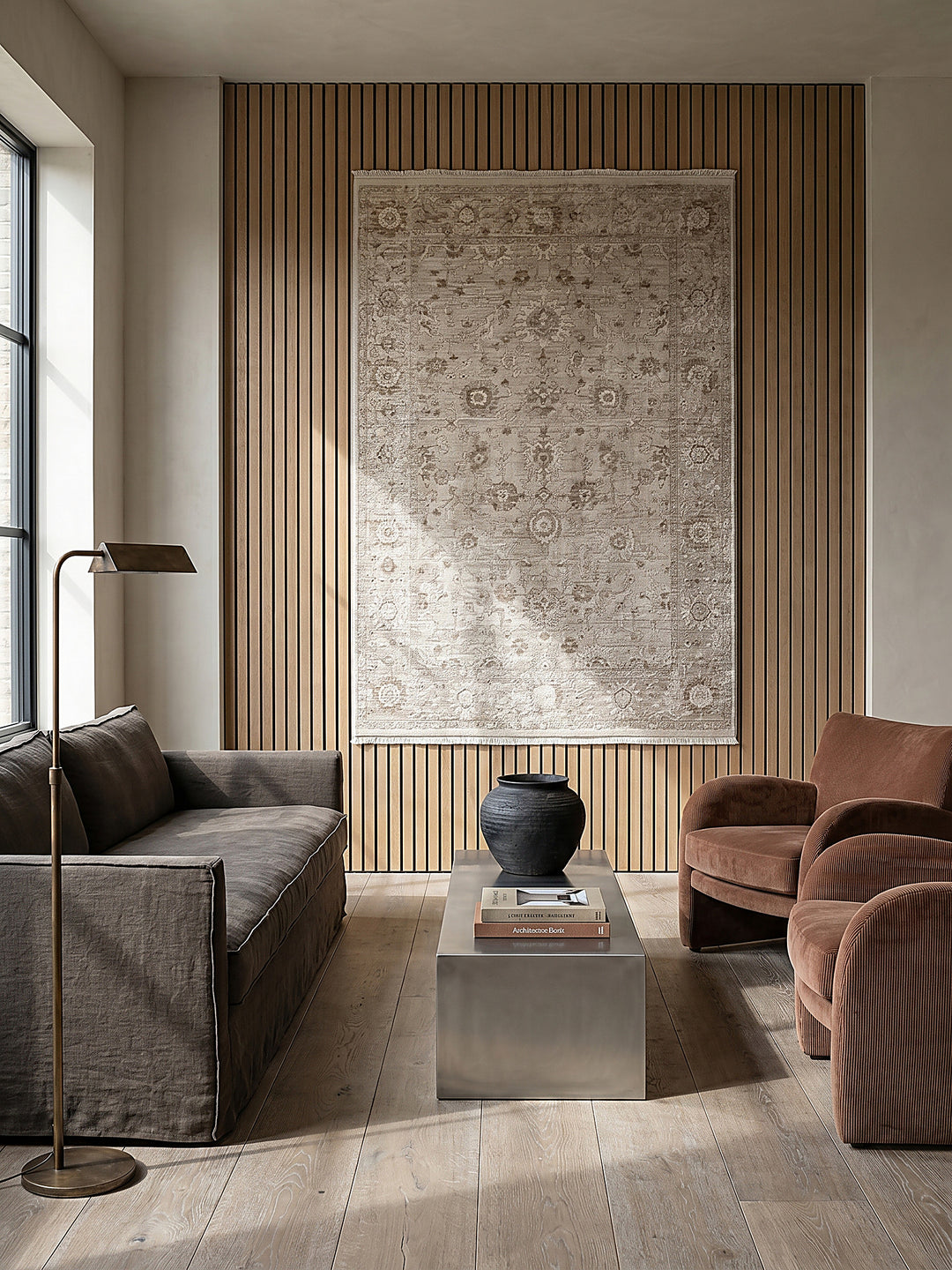 Teppich Beige als Wandteppich_