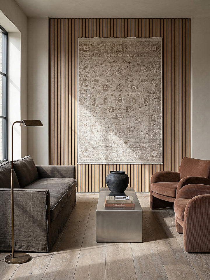 Teppich Beige als Wandteppich_