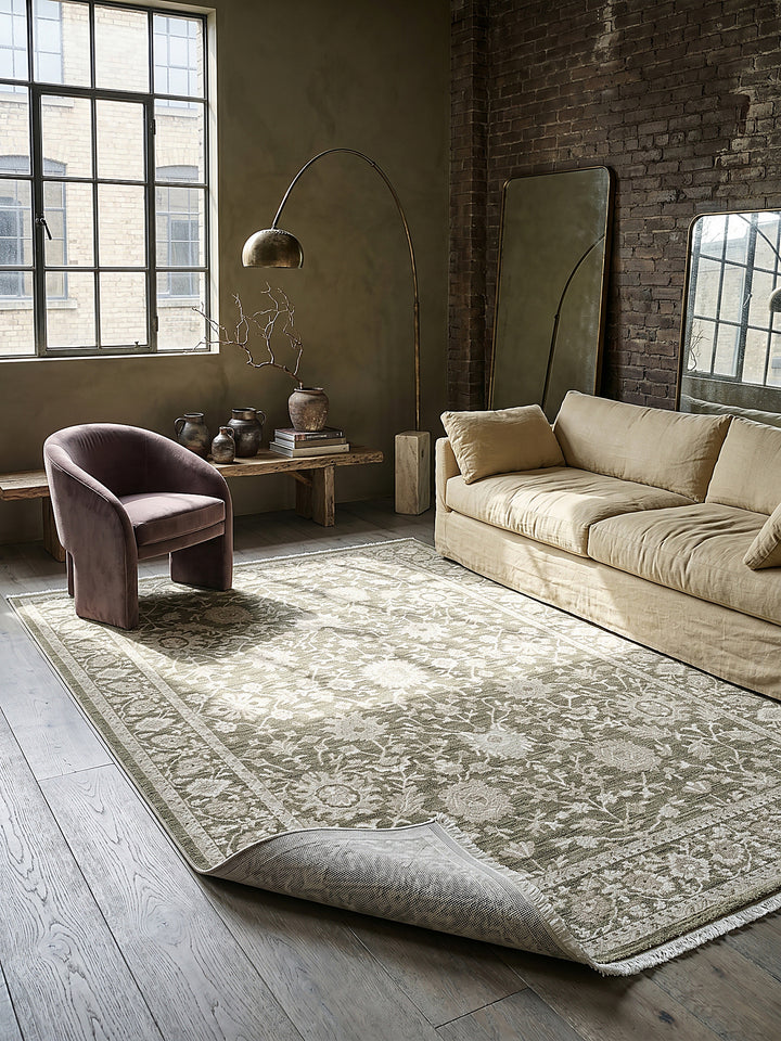 Teppich Grün rechteckig Editorial Styling_