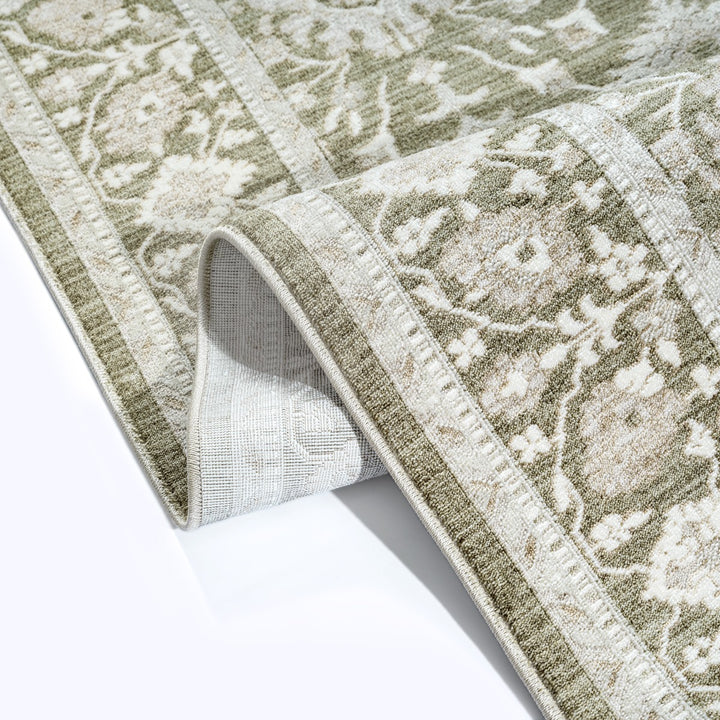 Teppich Kurzflor Grün als minimalistische Wohnidee aus Polyester Kollektion SCRIVIA_