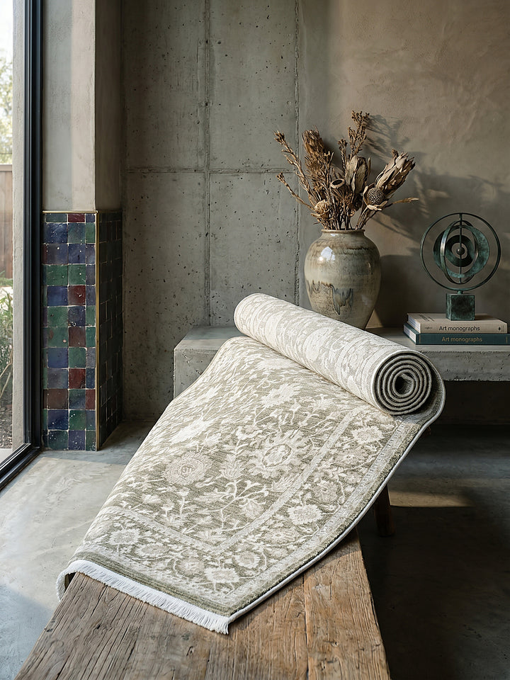 Teppich Grün Läufer Editorial Styling_
