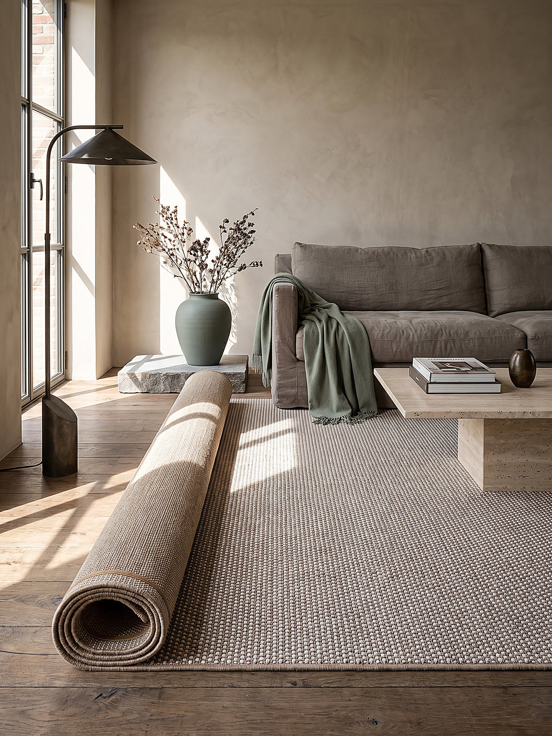 Teppich Beige Läufer Editorial Styling_