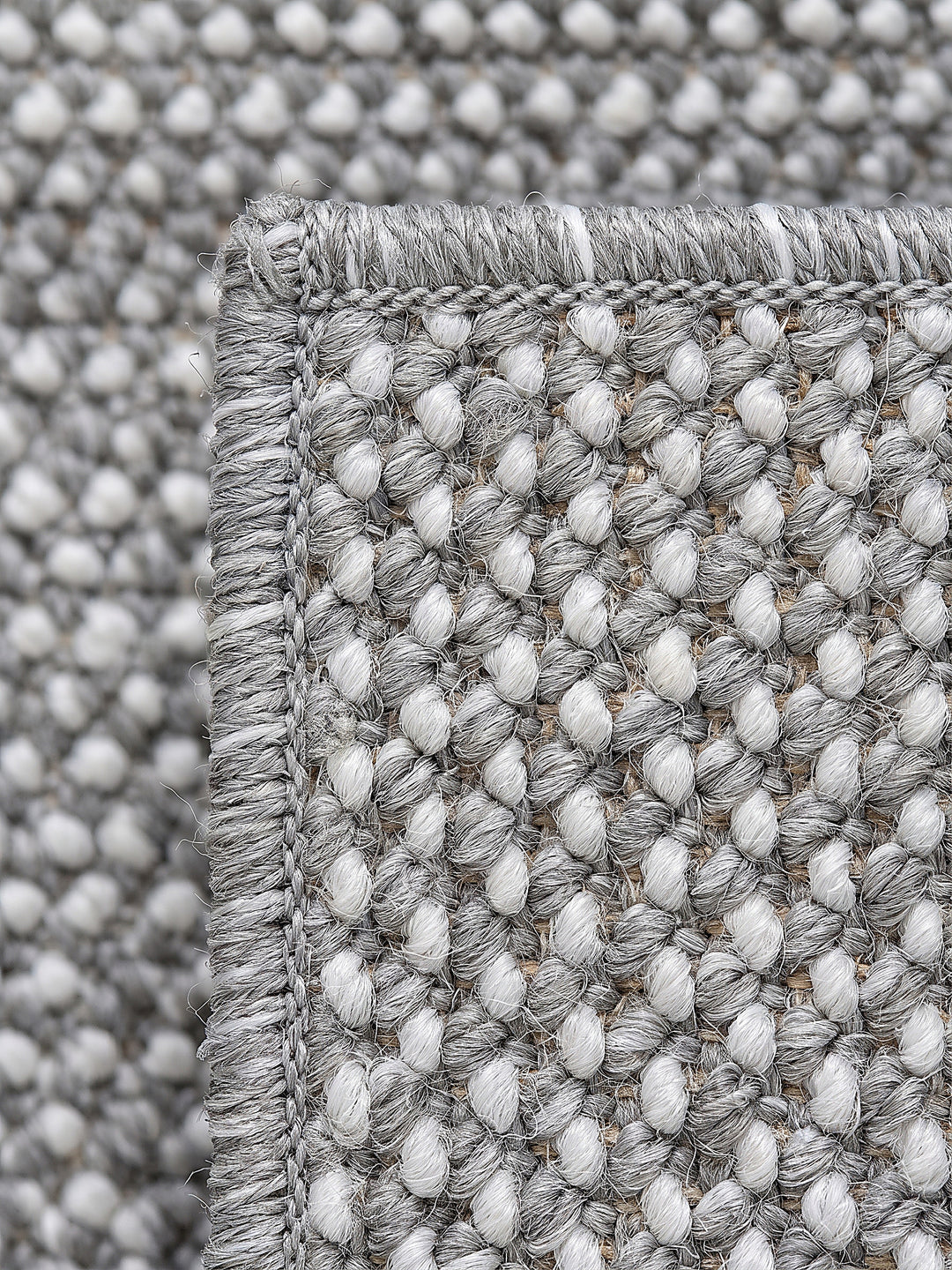 Teppich Grau Farbdetail Muster_