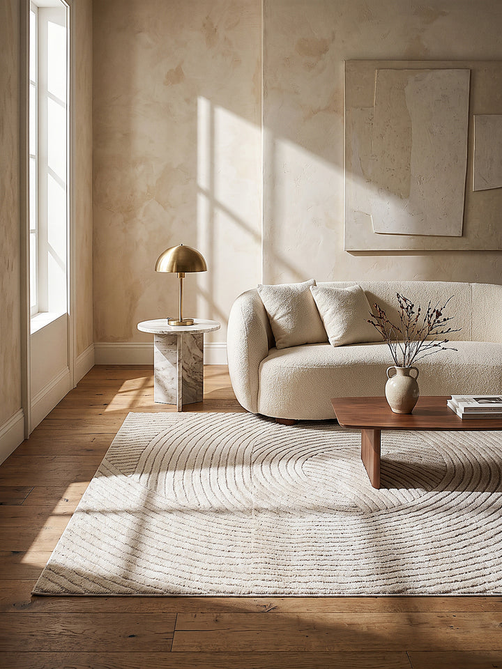 Teppich Creme Farbdetail Muster_