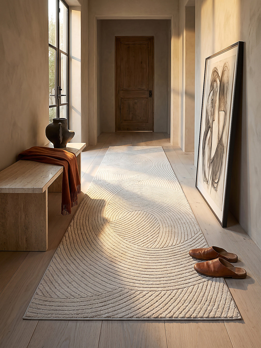 Teppich Creme Textur Nahaufnahme_
