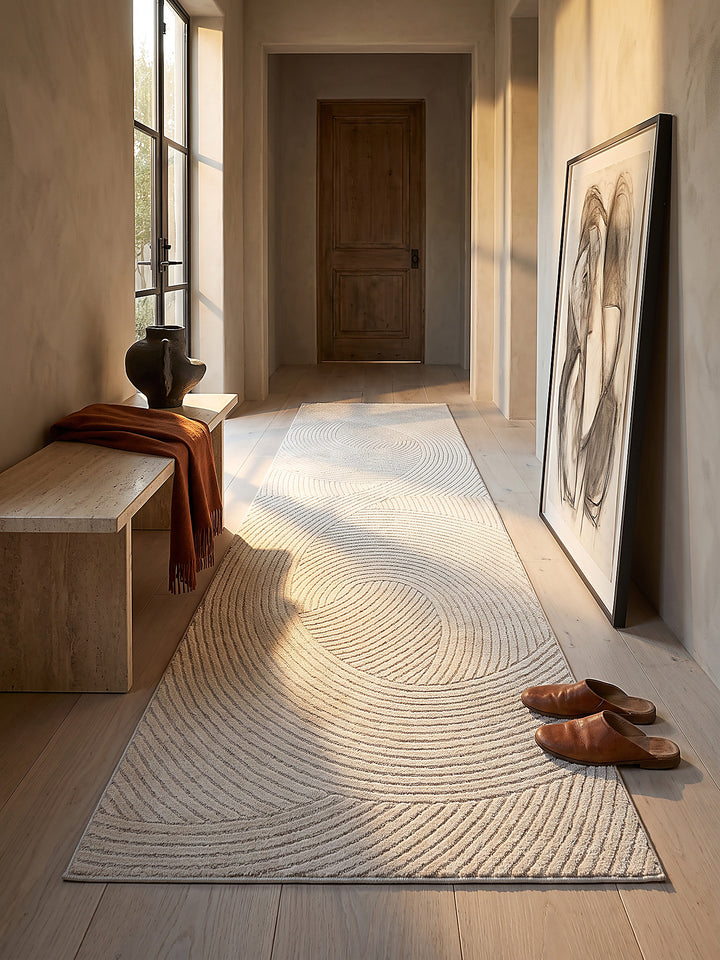 Teppich Creme Textur Nahaufnahme_