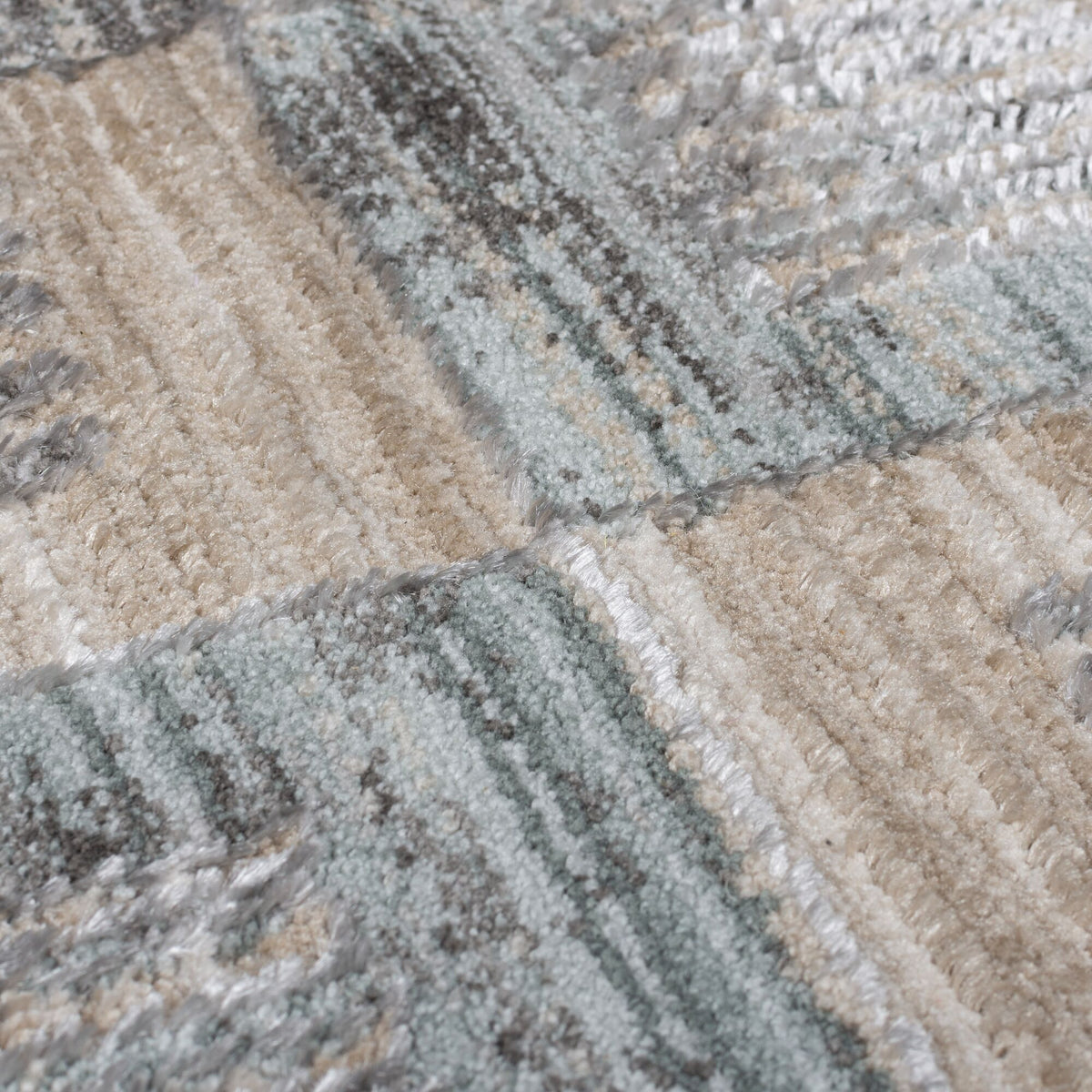 Jute Teppich Karos Geometrisch - Wohnzimmer Grau Läufer