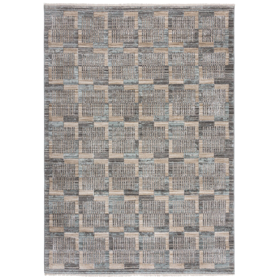 Jute Teppich Karos Geometrisch - Wohnzimmer_Rechteckig_
