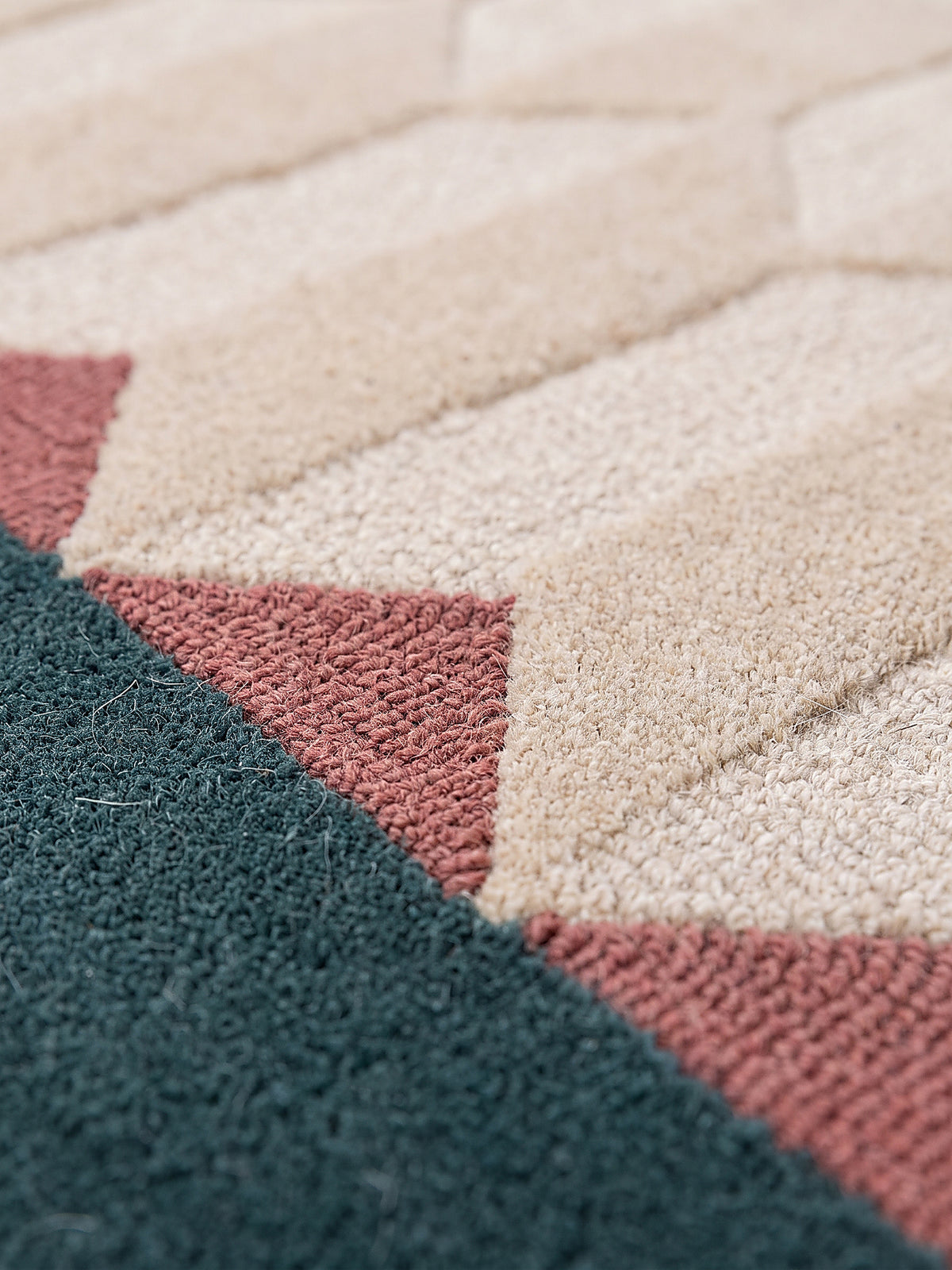 Teppich Petrol Farbdetail Muster_