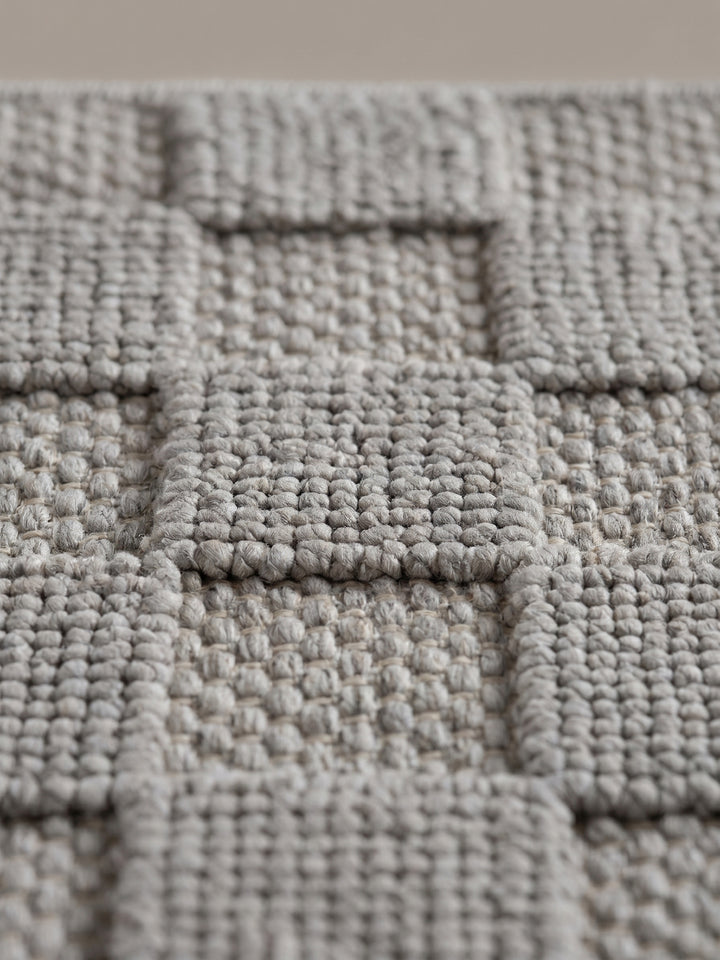 Teppich Silber rechteckig Farbdetail_