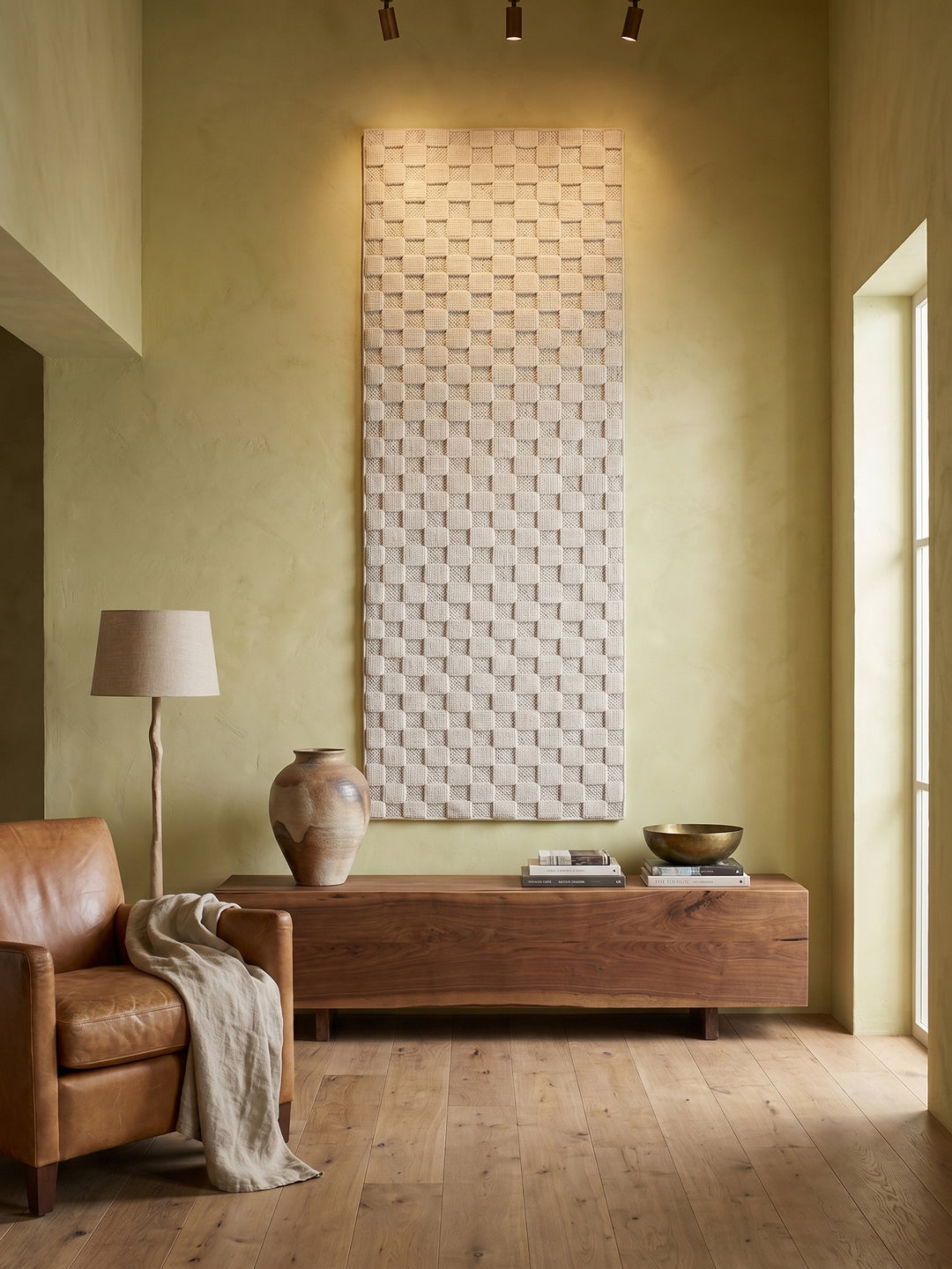 Teppich Creme Läufer Wandteppich Wanddeko_