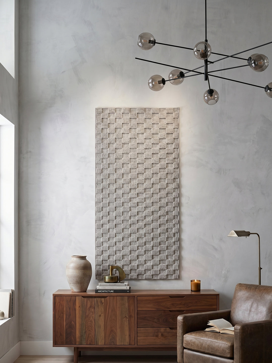 Teppich Silber Läufer Wandteppich Wanddeko_