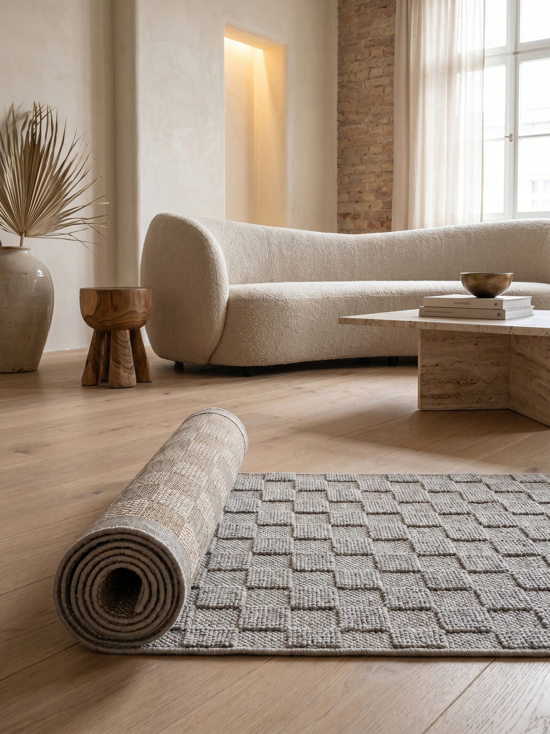 Teppich Silber Läufer Wohnaccessoire Deko_
