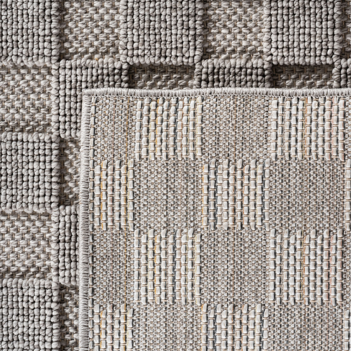Teppich Silber Unicolor Polyester Raumgestaltung Inneneinrichtung Unicolor BERNINA 80x250_