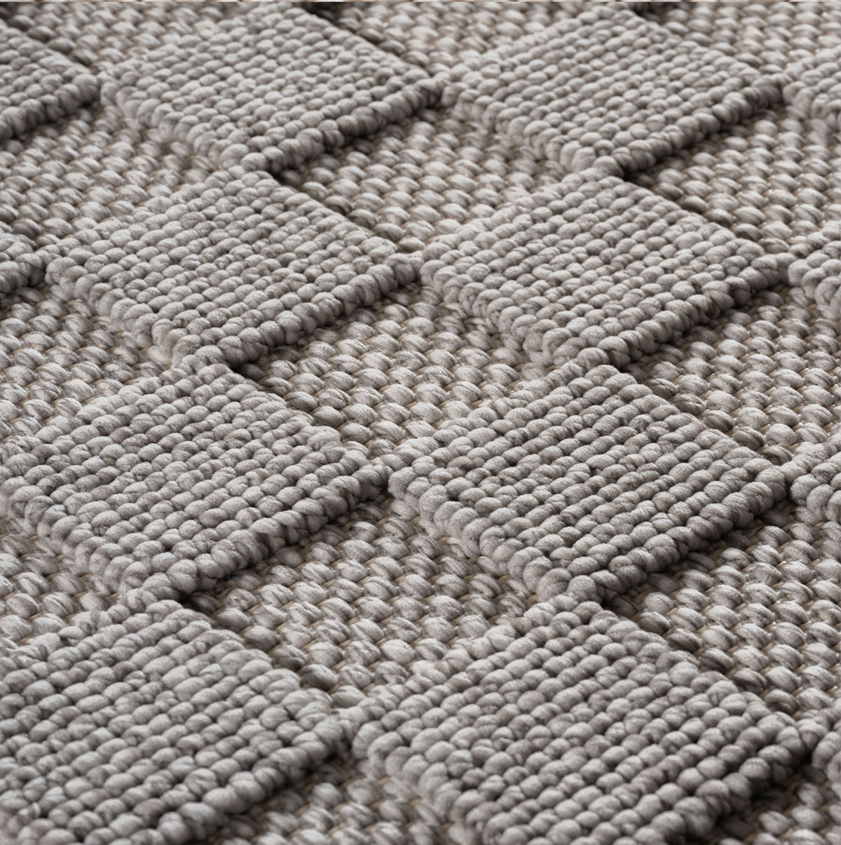 Teppich Silber Unicolor Polyester Designteppich Kollektion BERNINA Wohnraum 80x250_