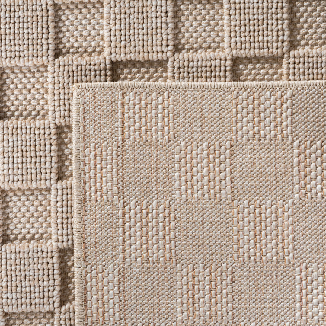 Teppich Beige Unicolor rechteckig Polyester_