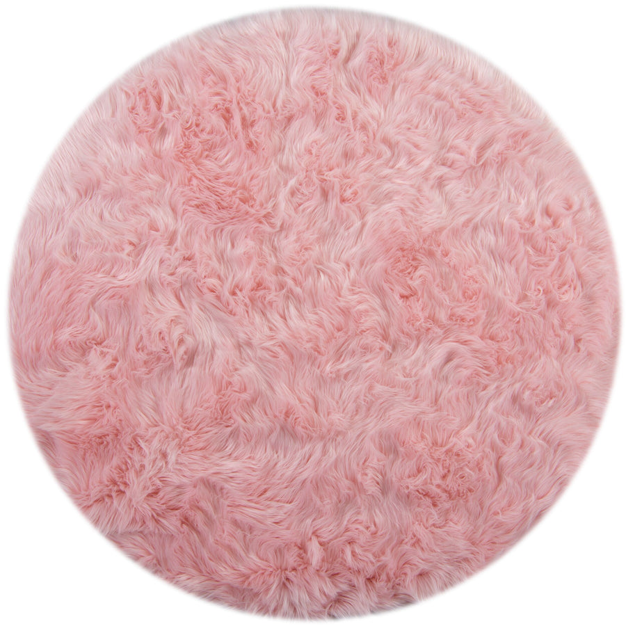 LUNE Luxus Shaggy-Teppich in Schaffell-Optik - Kadima Design_Rosa_