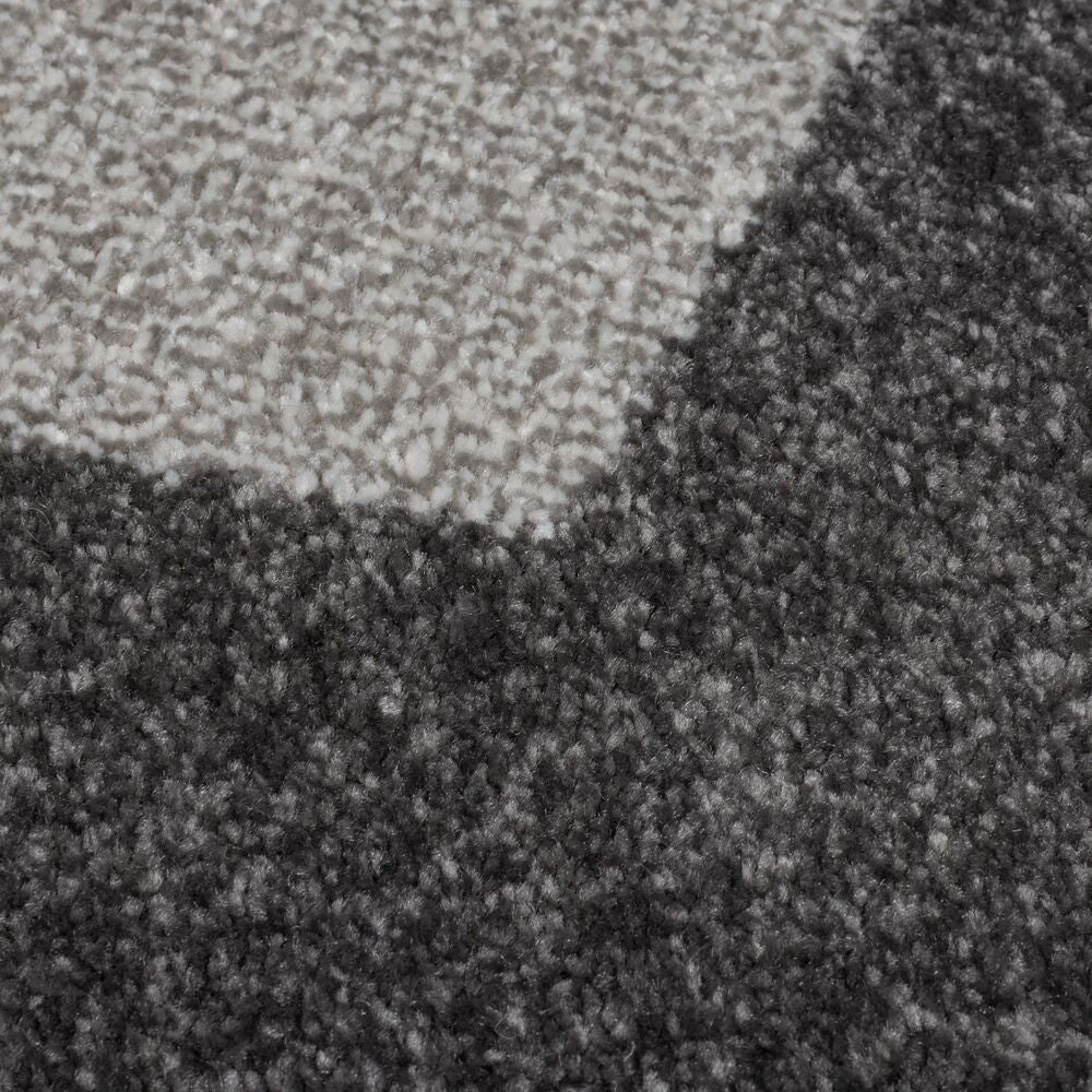Langlebiger und pflegeleichter Designer-Teppich_Grün-Grau_Rechteckig_