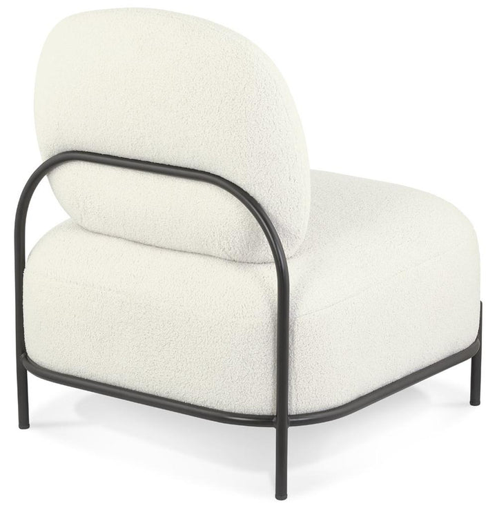 Komfortabler Lounge-Sessel mit 6 cm Polsterung - beige-schwarzes Design für moderne Einrichtung von Kadima Design_