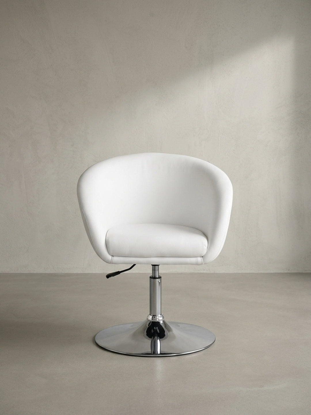 Lounge- &amp; Cocktailsessel aus natürlicher Eiche massiv mit Höhenverstellung und Drehfunktion 62x55x84 cm Design Möbel Premium Qualität modern Home Office Einrichtung stilvoll Wohnen Interior_