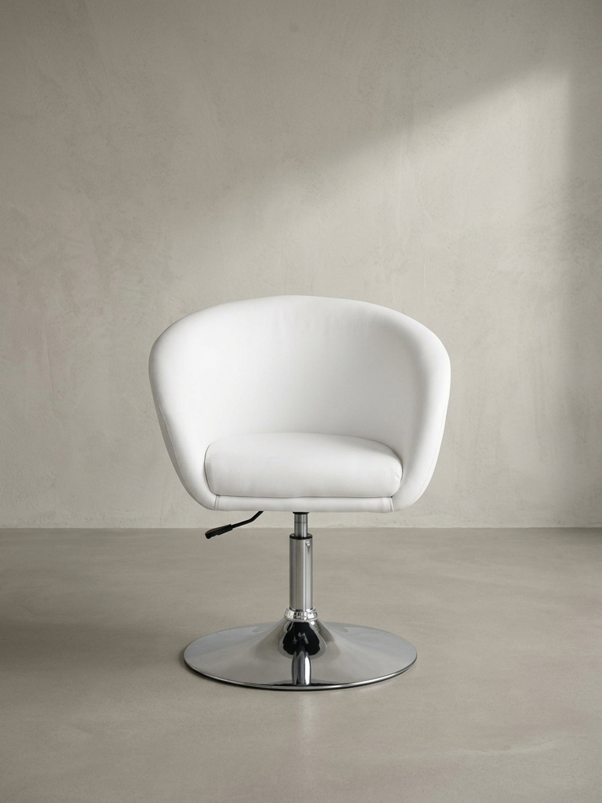 Lounge- & Cocktailsessel aus natürlicher Eiche massiv mit Höhenverstellung und Drehfunktion 62x55x84 cm Design Möbel Premium Qualität modern Home Office Einrichtung stilvoll Wohnen Interior