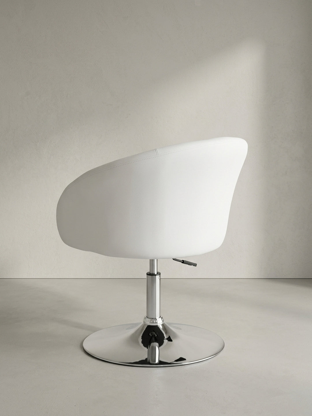 Lounge- &amp; Cocktailsessel Eiche Massivholz weiß 62x55x84 cm robust langlebig mit Höhenverstellung und Drehfunktion Möbel Wohnen Design Einrichtung modern Premium Home Office Interior Zuhause_