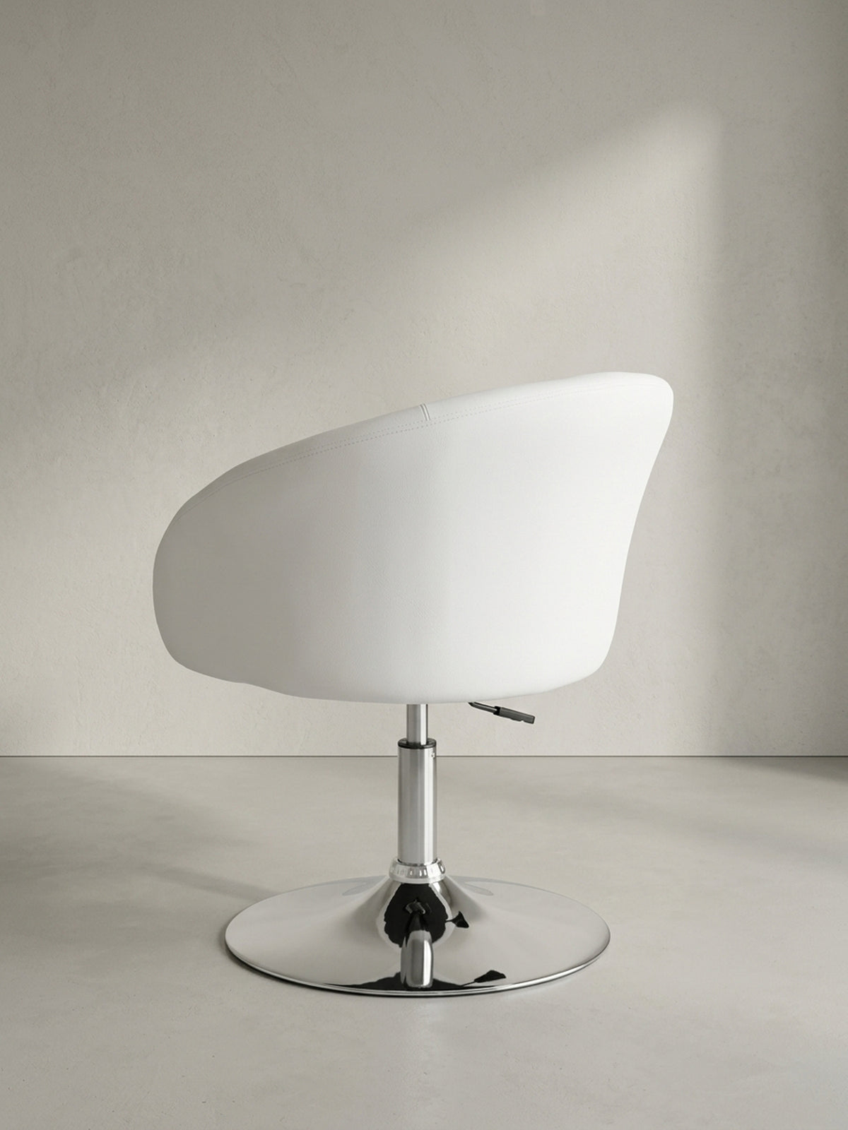 Lounge- &amp; Cocktailsessel Eiche Massivholz weiß 62x55x84 cm robust langlebig mit Höhenverstellung und Drehfunktion Möbel Wohnen Design Einrichtung modern Premium Home Office Interior Zuhause_