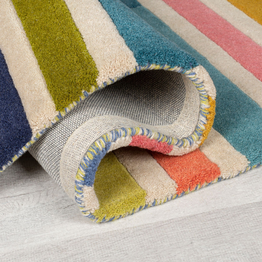 Wollteppich Streifendesign DERWENT GEMMA_Rechteckig_
