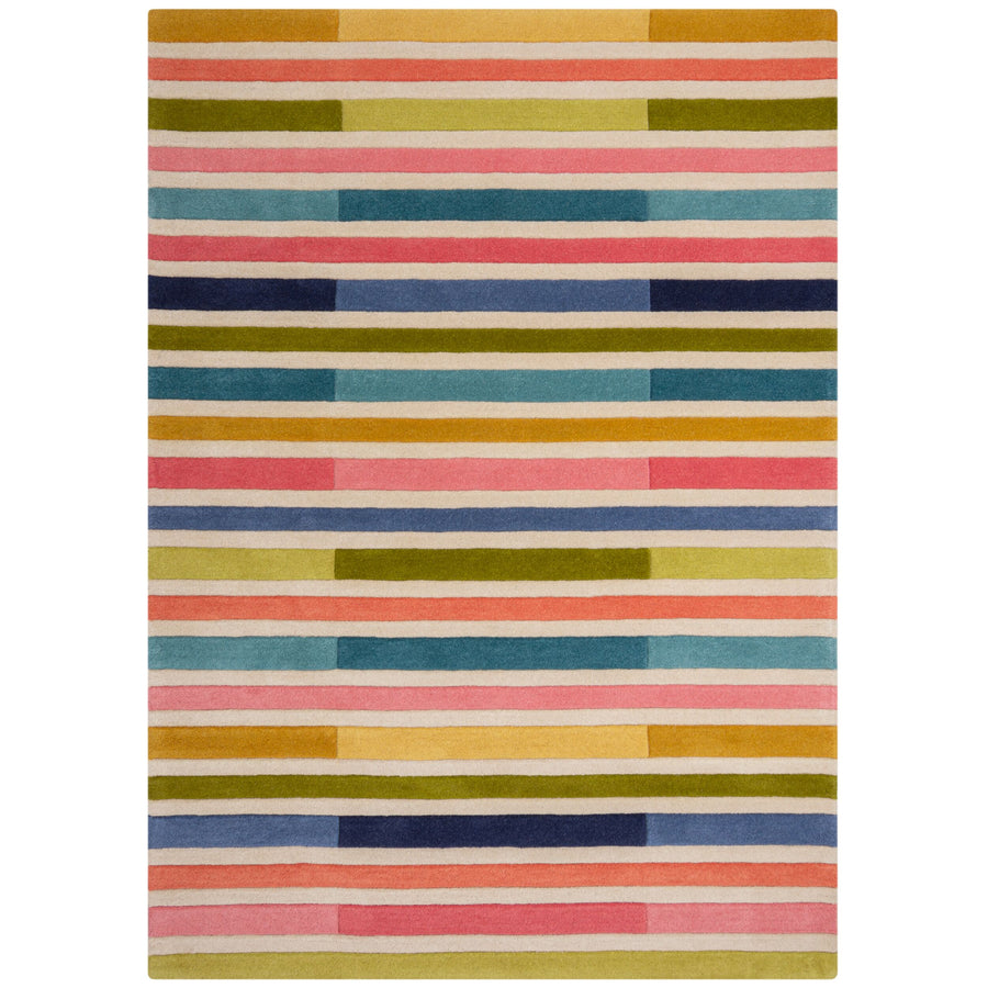 Wollteppich Streifendesign DERWENT GEMMA_Rechteckig_