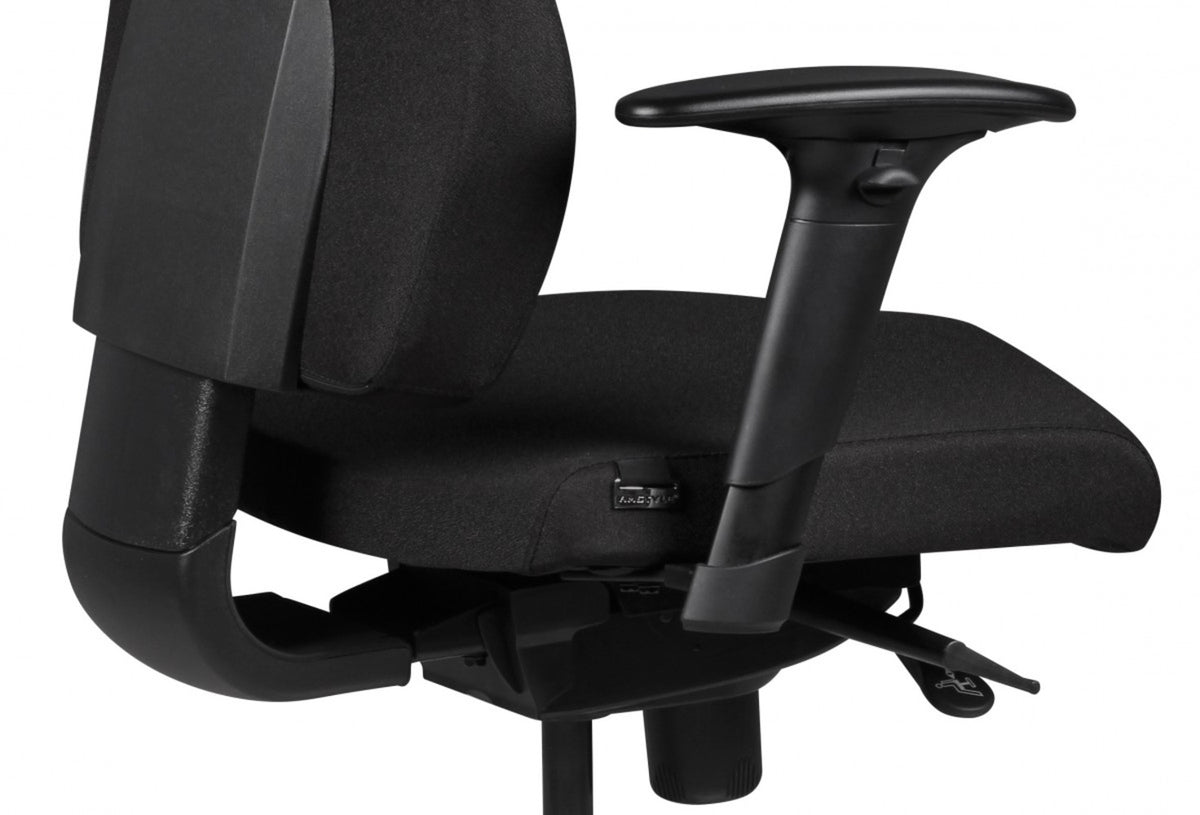 Luxus-Bürostuhl "Komfort Plus"_ Ergonomische Rückenlehne_ verstellbare Sitz-/Rückenneigung_ Kopfstütze_ strapazierfähiger Stoff_ Aluminium-Fußkreuz - KADIMA DESIGN_Größe_ 70x60x141 cm_