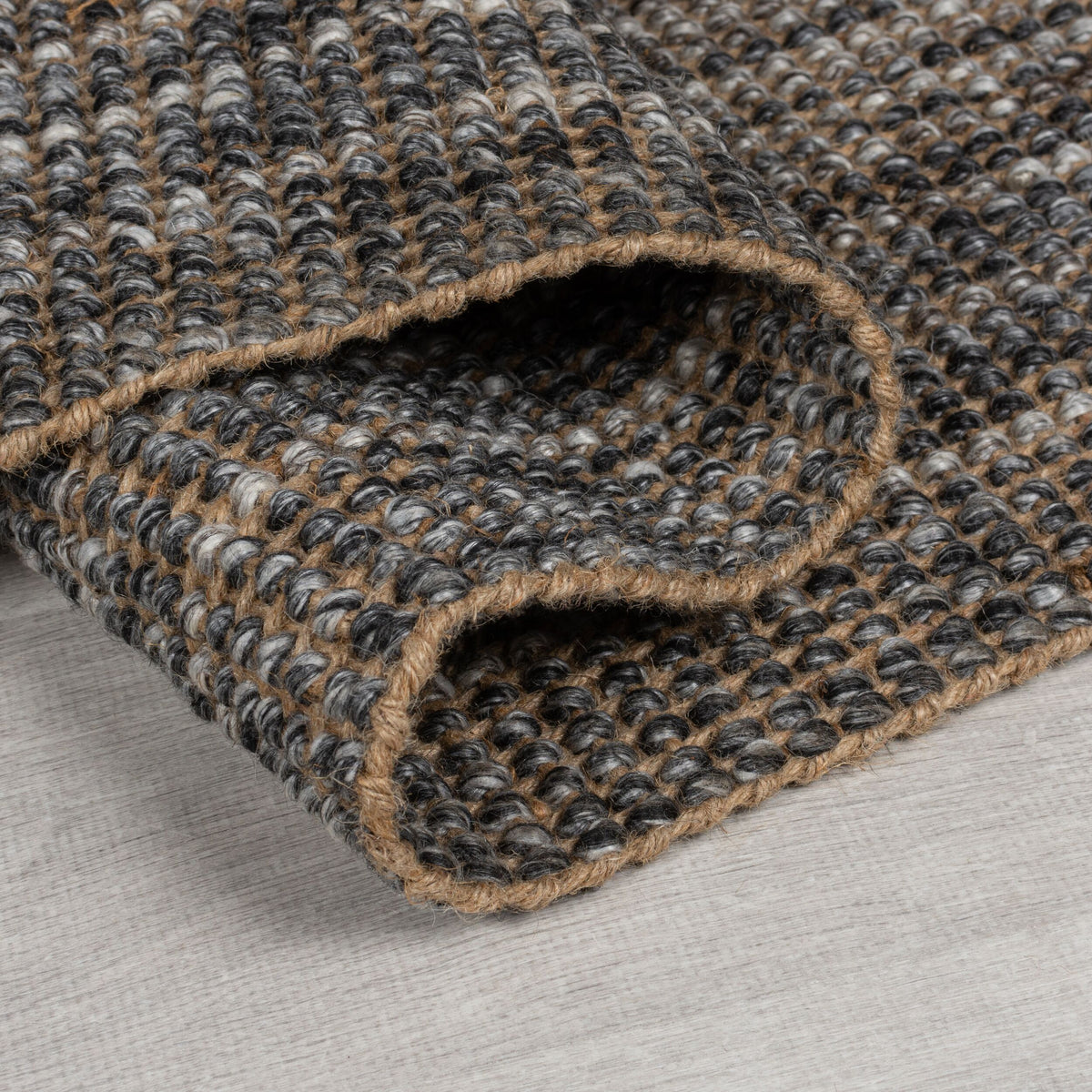 Jute-Wolle Teppich mit Farbverlauf - beidseitig nutzbar WEAVER_Rechteckig_
