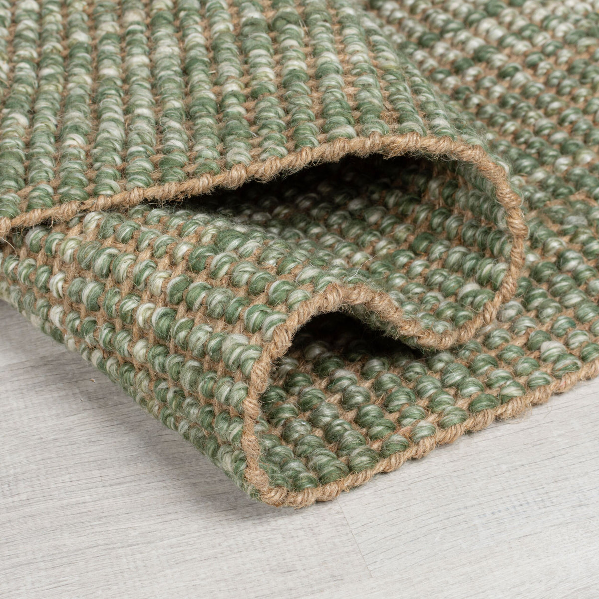 Jute-Wolle Teppich mit Farbverlauf - beidseitig nutzbar WEAVER Rechteckig