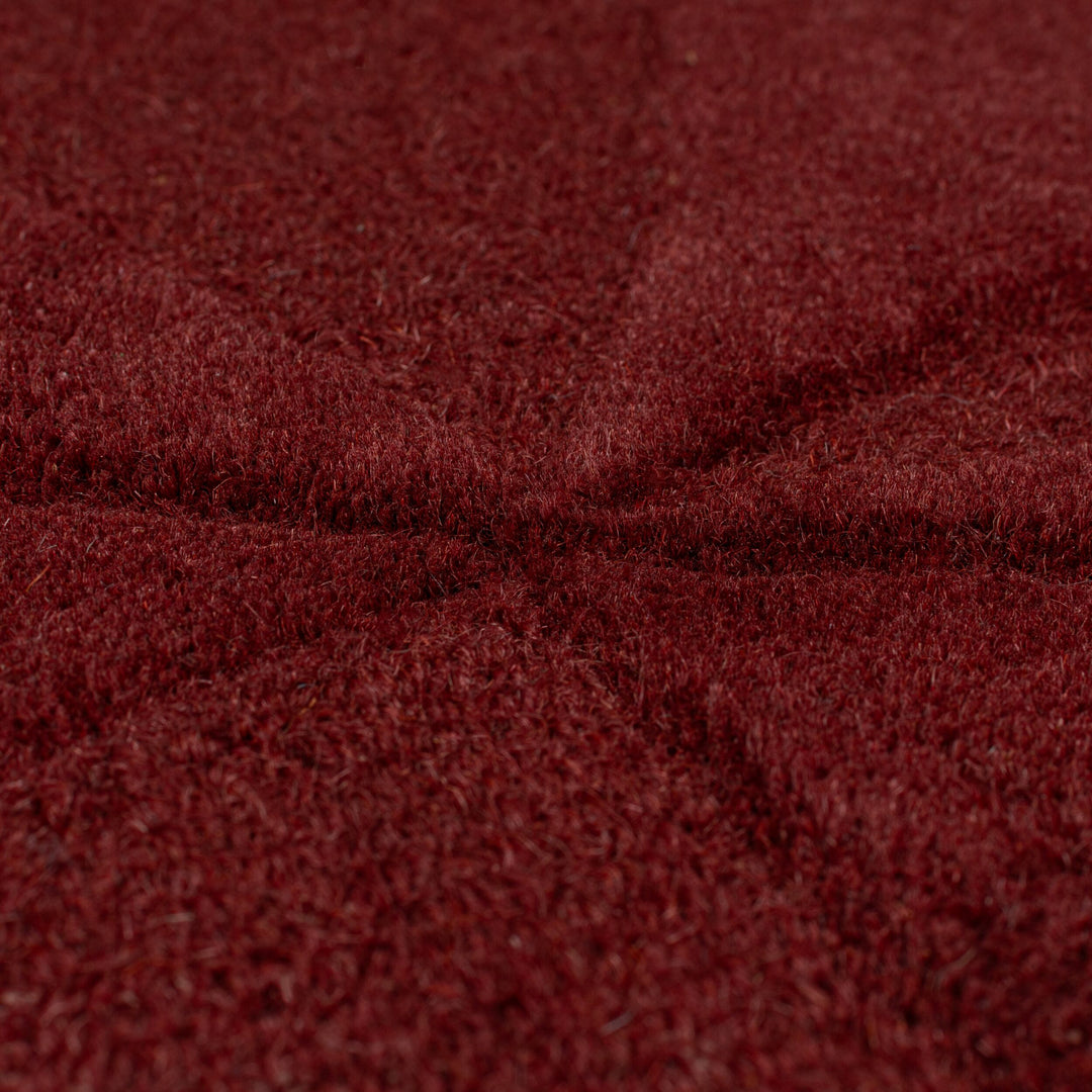 Wollteppich 3D-Geometrie Hoch-Tief-Struktur Shard Teppich Wolle_Rot_Rechteckig_