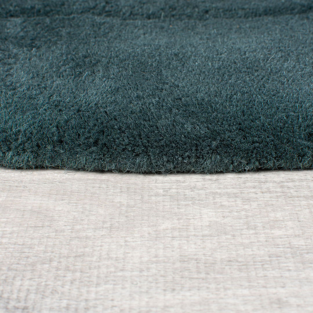 Wollteppich Hoch-Tief-Design - designstark DEBEN TROY_Rund_
