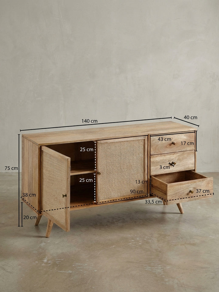 Sideboards Mango Massivholz Design Möbel_