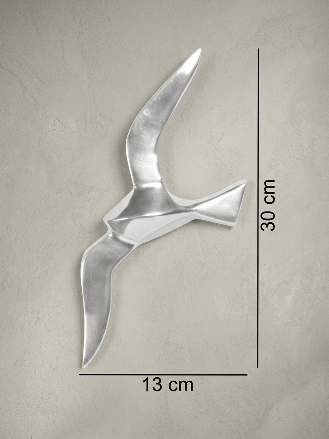 Detailansicht Aluminium poliert aus hochwertig zeigt Verarbeitung und Materialqualität 30x3x13 cm_