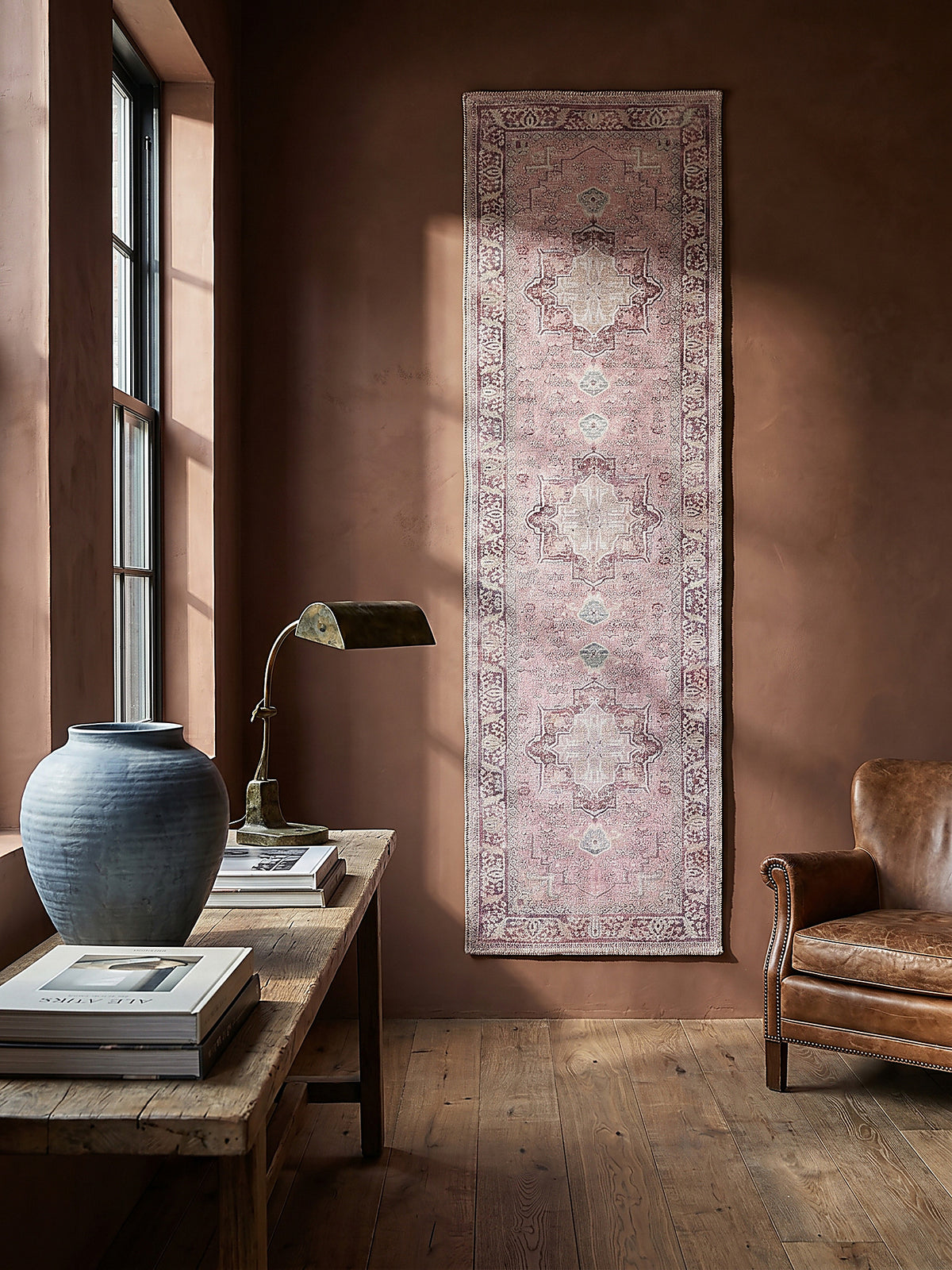 Teppich Rosa als Wandteppich_