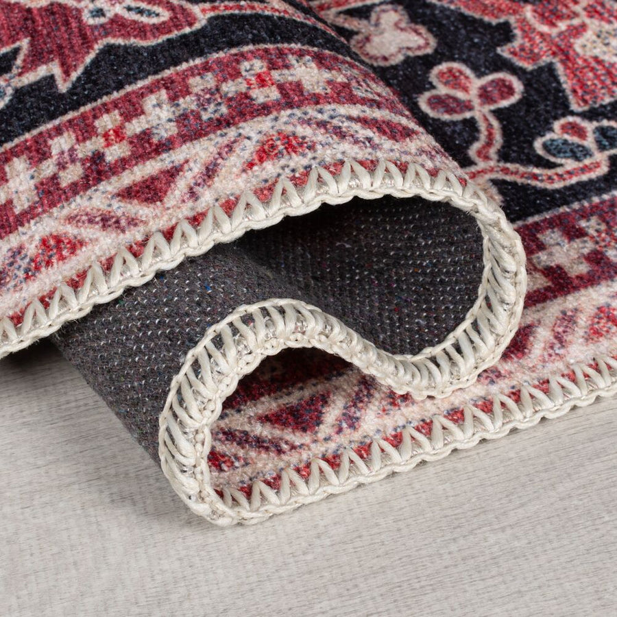 Teppich maschinenwaschbar Vintage-Design - recycelt HALD_Rechteckig_