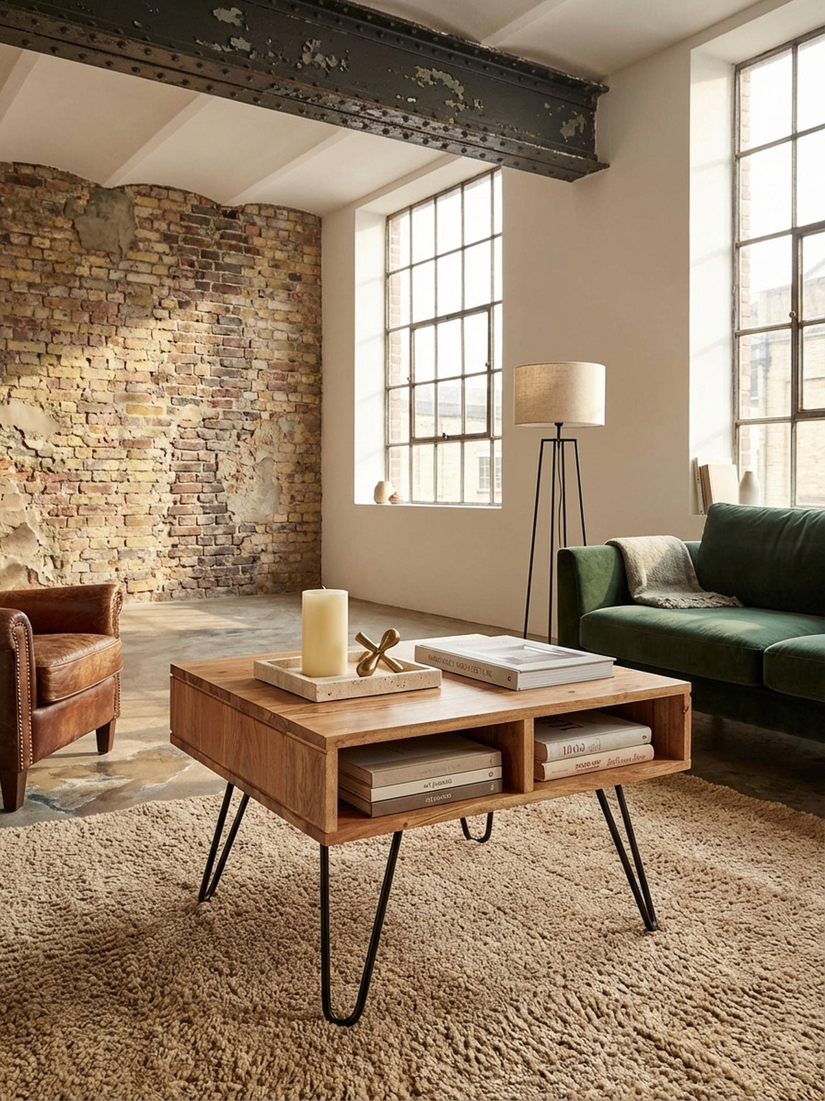 Couchtisch Akazie Massivholz: Modernes Design & Stauraum – Kadima Design