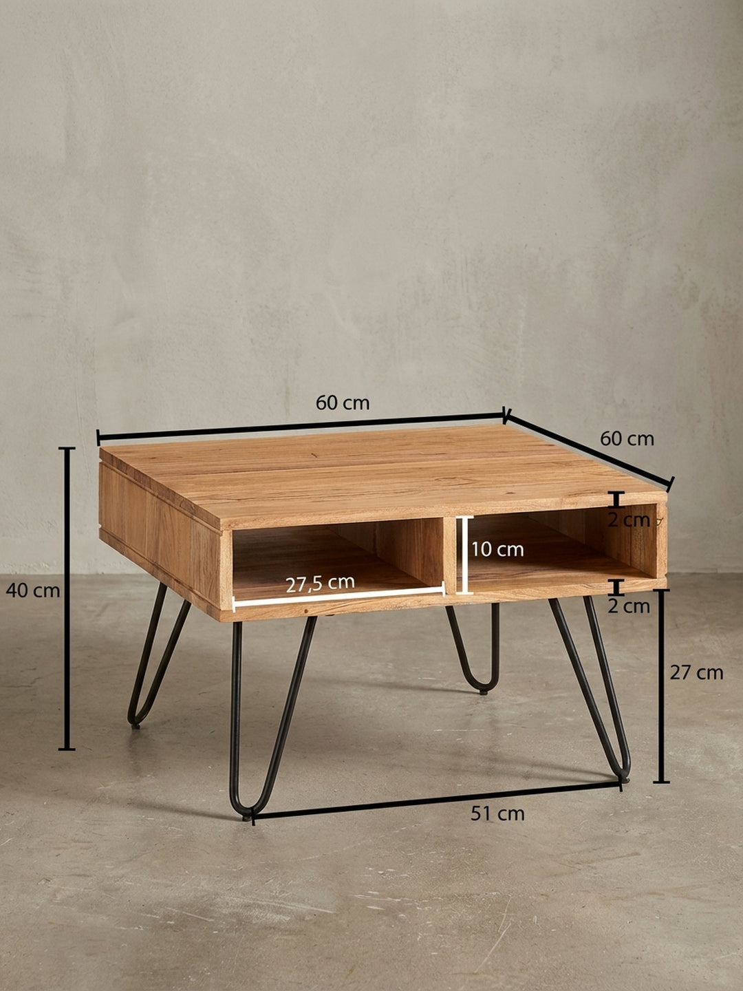 Couchtische Akazie Massivholz Design Möbel_